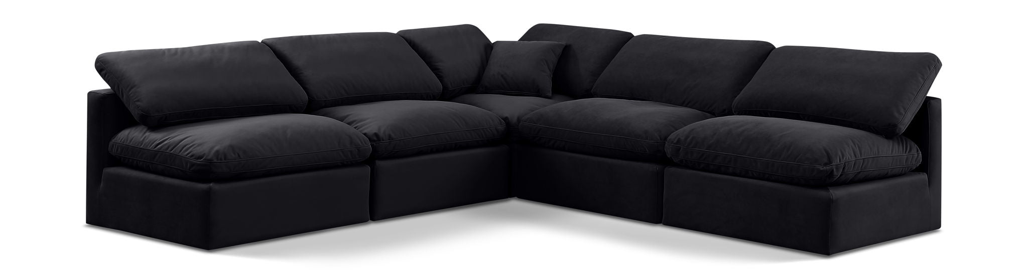 Indulge - Velvet 5 Piece Modular Corner Armless Sectional - Urban Living Furniture (Los Angeles, CA)