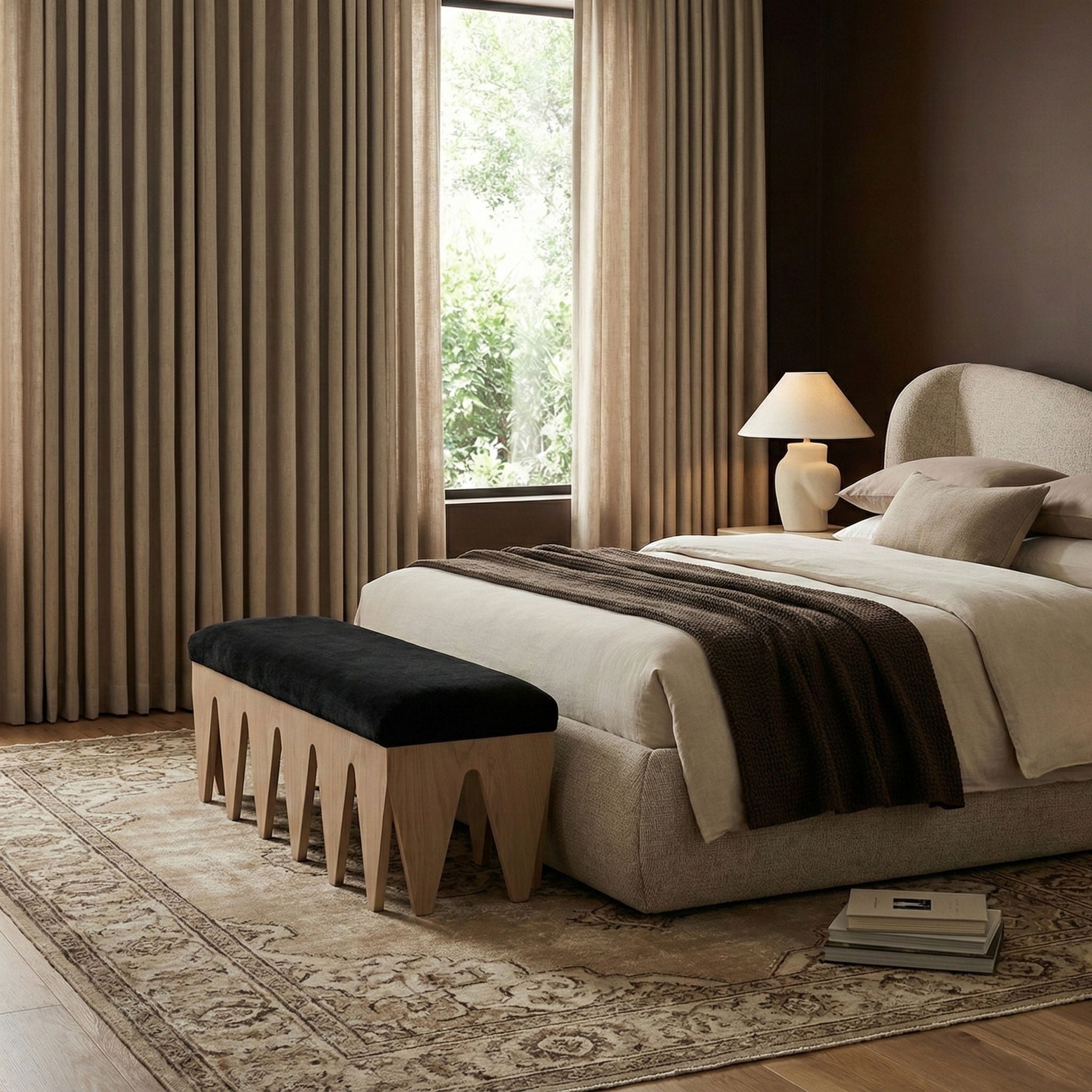 Altair - Bench - Light Brown Base - Urban Living Furniture (Los Angeles, CA)