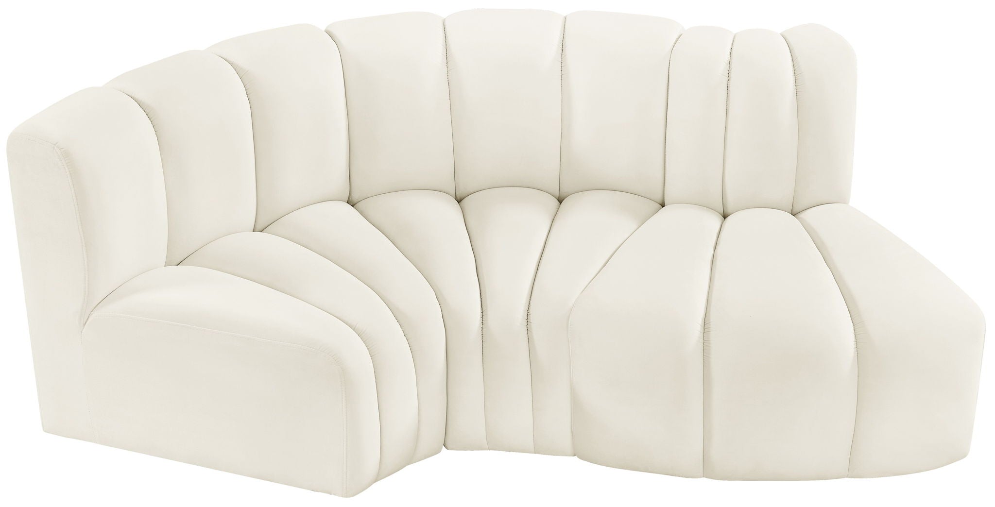 Arc - Velvet 3 Piece Modular L-Shaped Sofa - Urban Living Furniture (Los Angeles, CA)