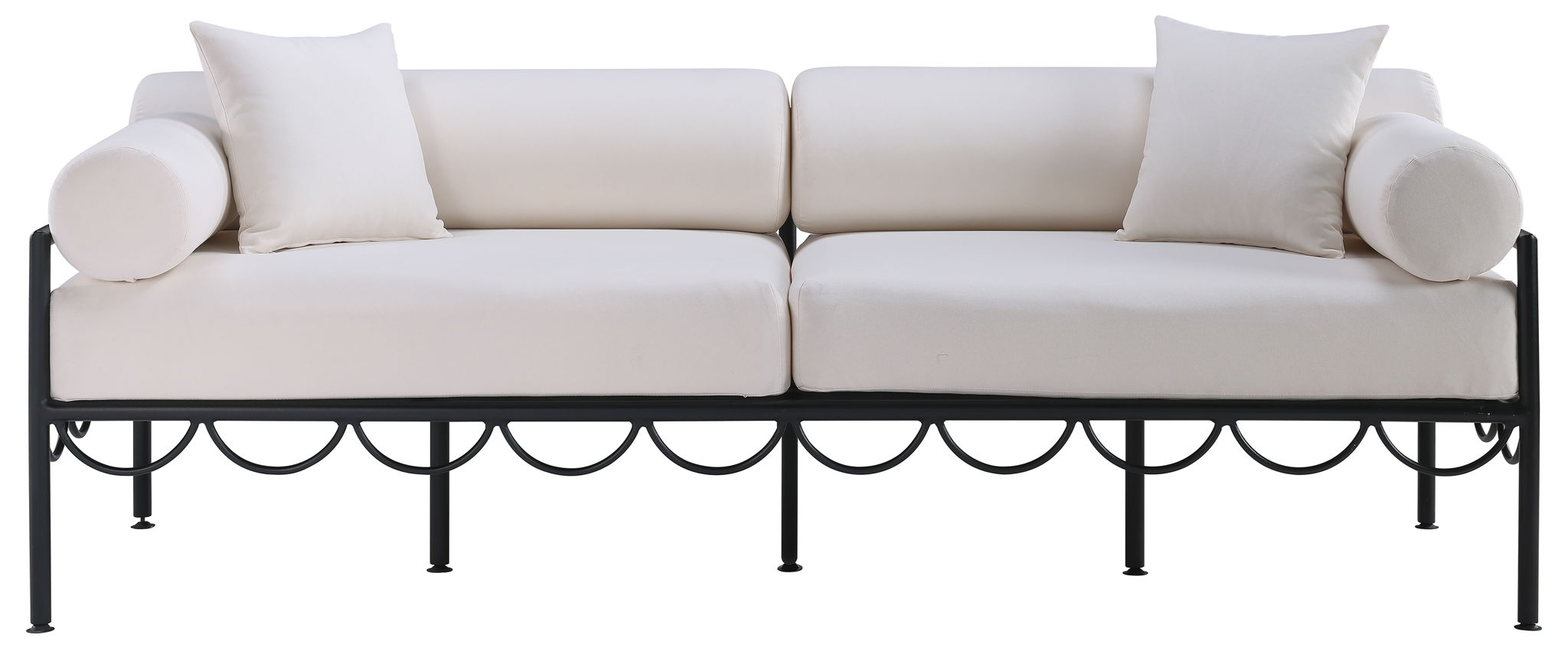 Portofino - Resilient Water Repellent Fabric 85.75" Upholstered Outdoor Patio Sofa - Urban Living Furniture (Los Angeles, CA)