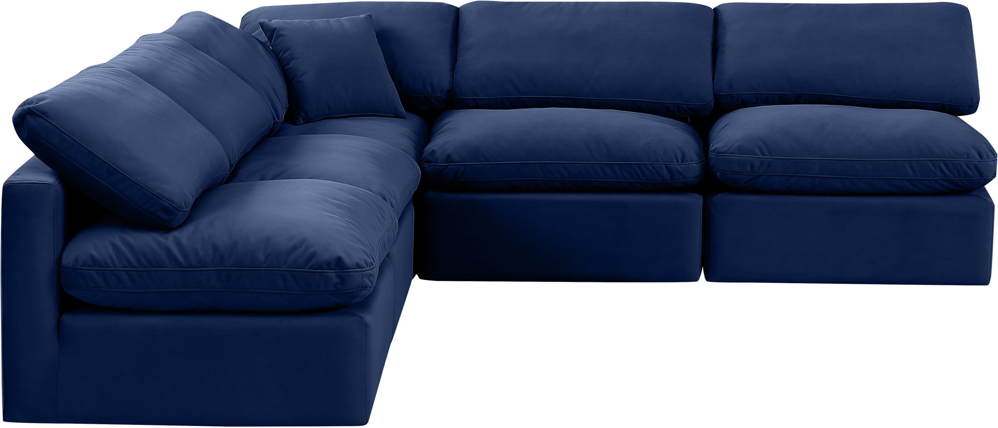 Indulge - Velvet 5 Piece Modular Corner Armless Sectional - Urban Living Furniture (Los Angeles, CA)