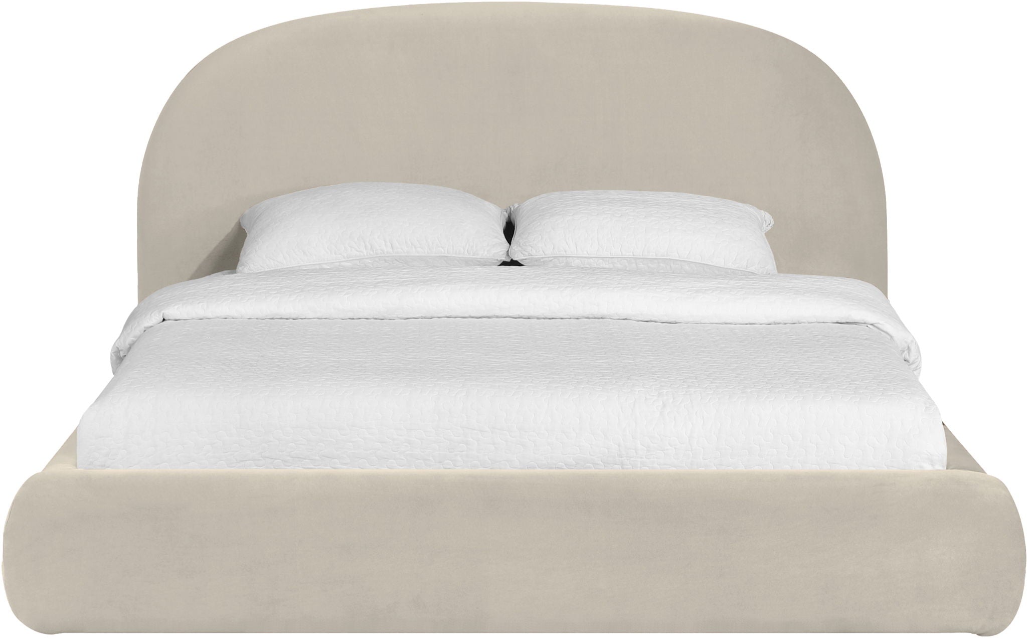 Celine - Upholstered Bed - Cream - Urban Living Furniture (Los Angeles, CA)