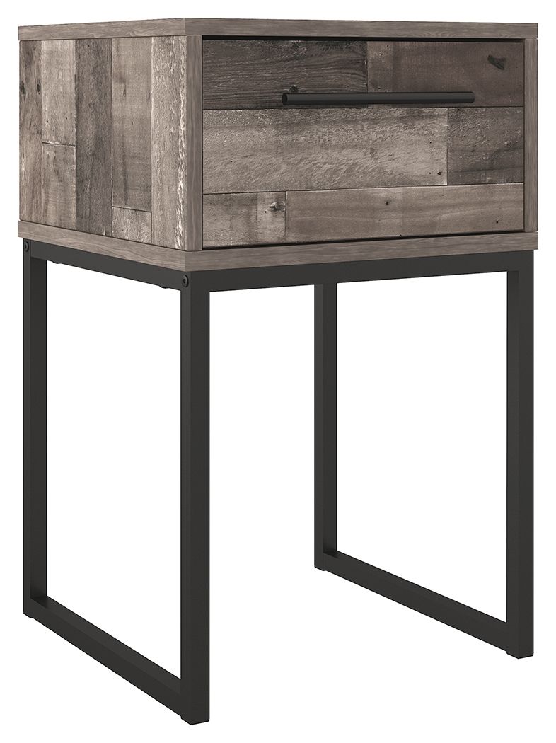 Neilsville - Black / Gray - One Drawer Night Stand - Urban Living Furniture (Los Angeles, CA)