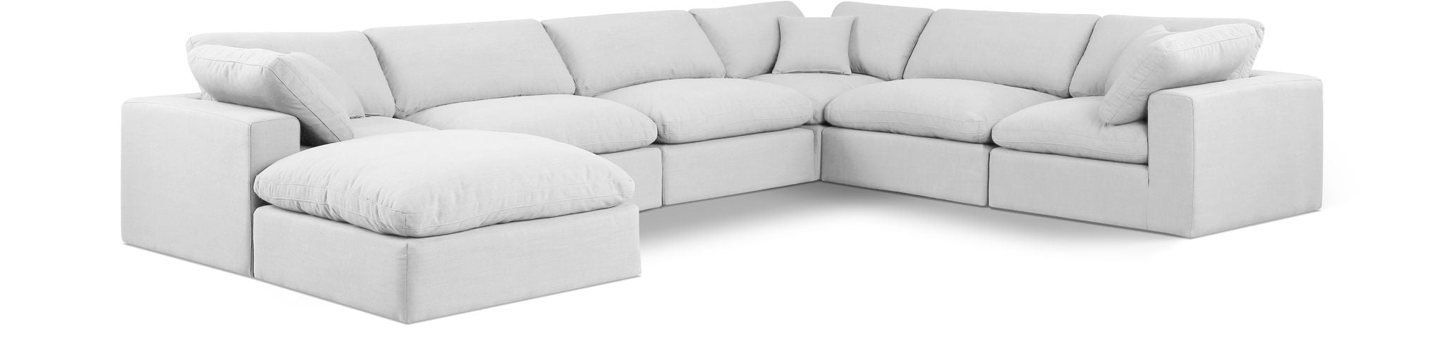 Comfy - 7 Piece Linen Modular Sectional With Chaise - Urban Living Furniture (Los Angeles, CA)