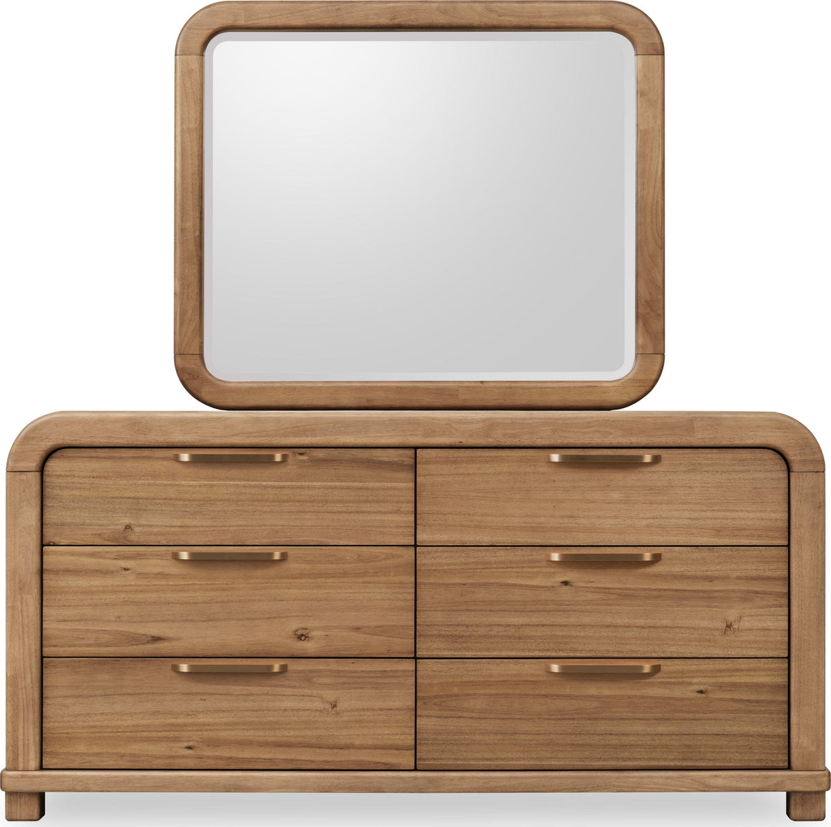 Kione - Six Drawer Acacia Wood Dresser - Lioness