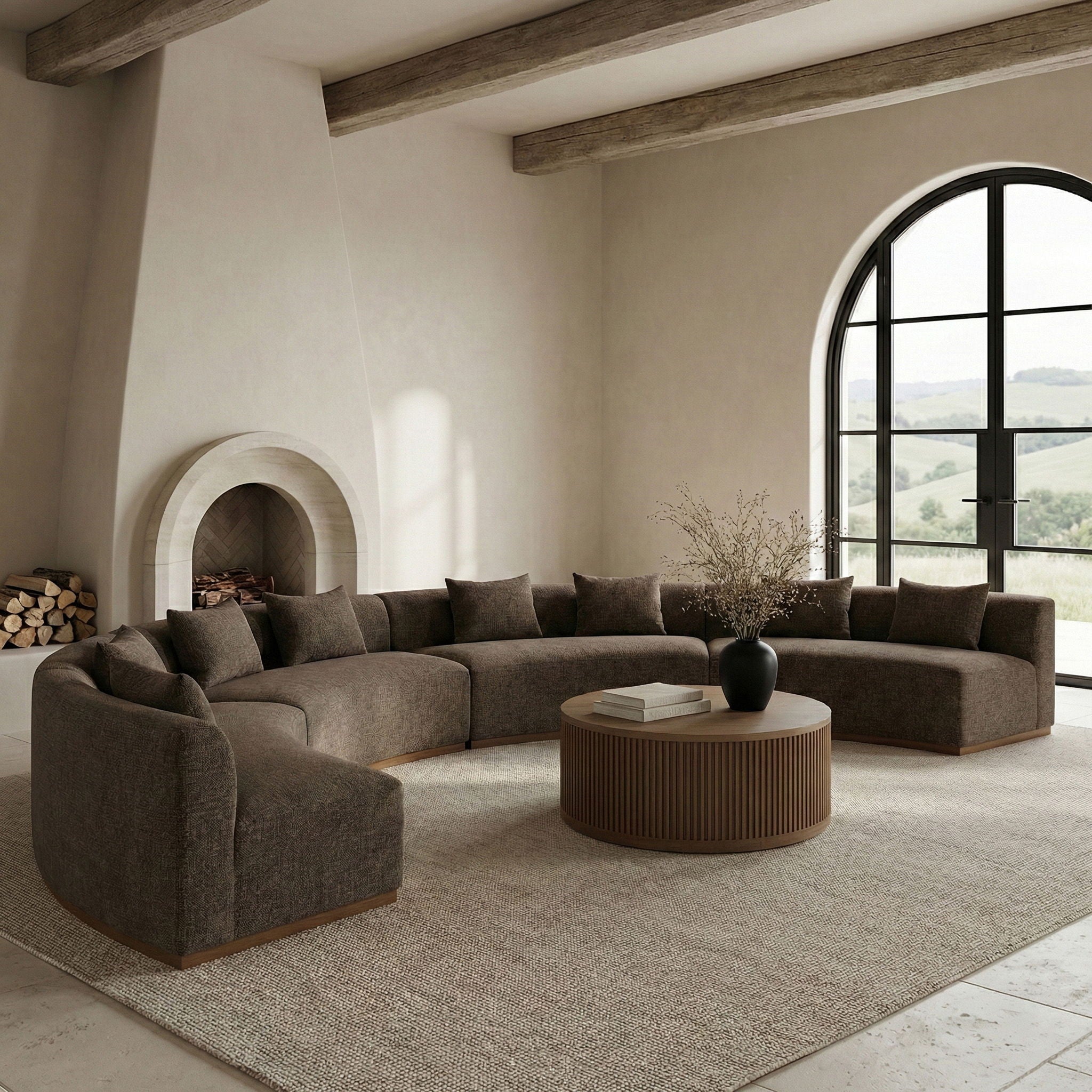 Avanti - Chenille Fabric Upholstered 4 Piece Modular Sectional - Urban Living Furniture (Los Angeles, CA)