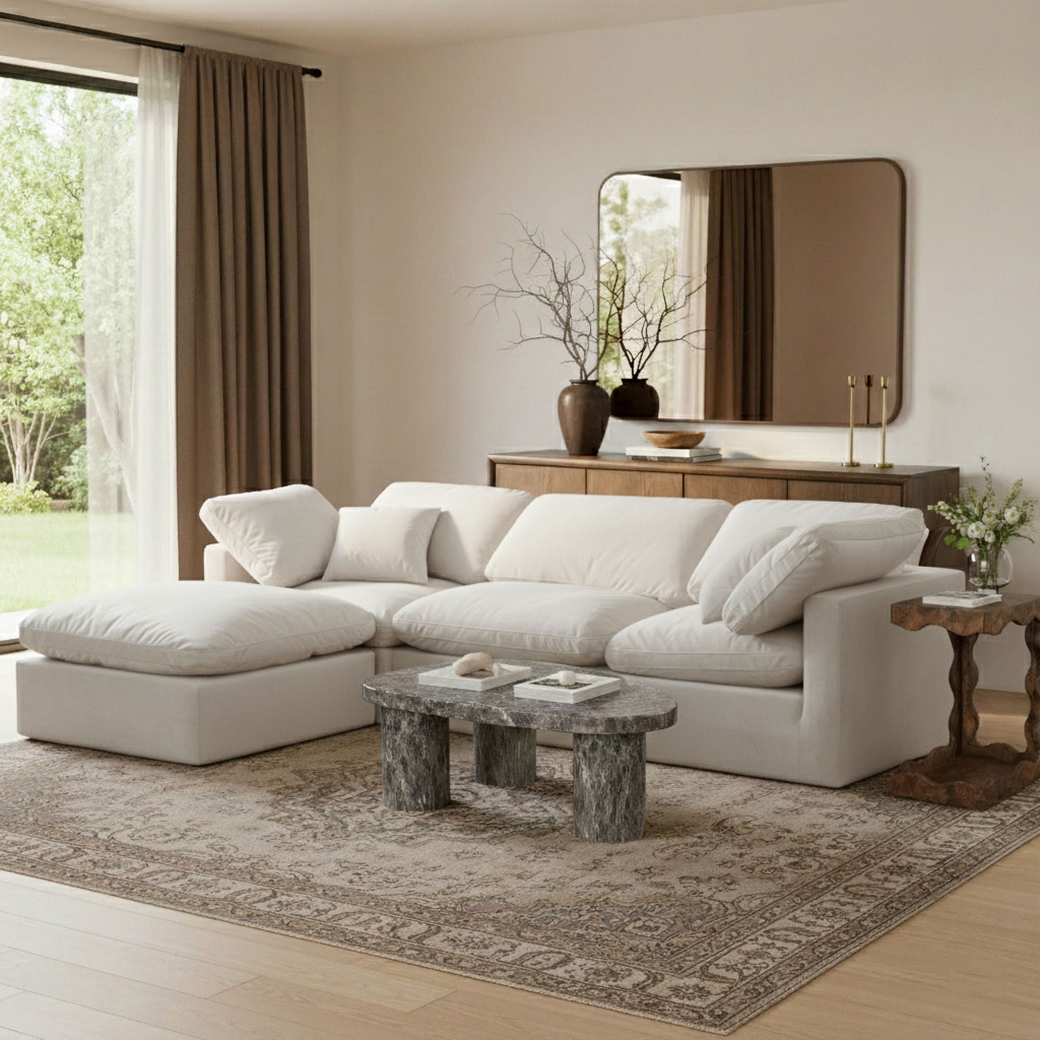 Indulge - Velvet 4 Piece Modular Sectional With Chaise - Urban Living Furniture (Los Angeles, CA)