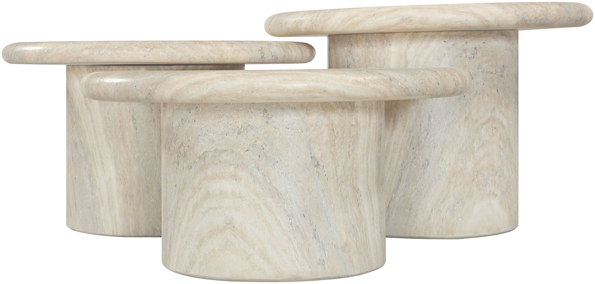 Emara - 3 Piece Concrete And Fiberglass Indoor / Outdoor Coffee Table - Urban Living Furniture (Los Angeles, CA)