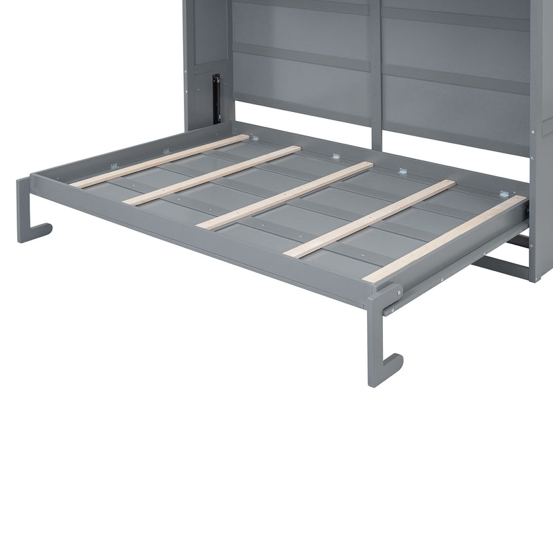 Murphy Modern Bed With Top Cabinets For Space Saving And Comfort