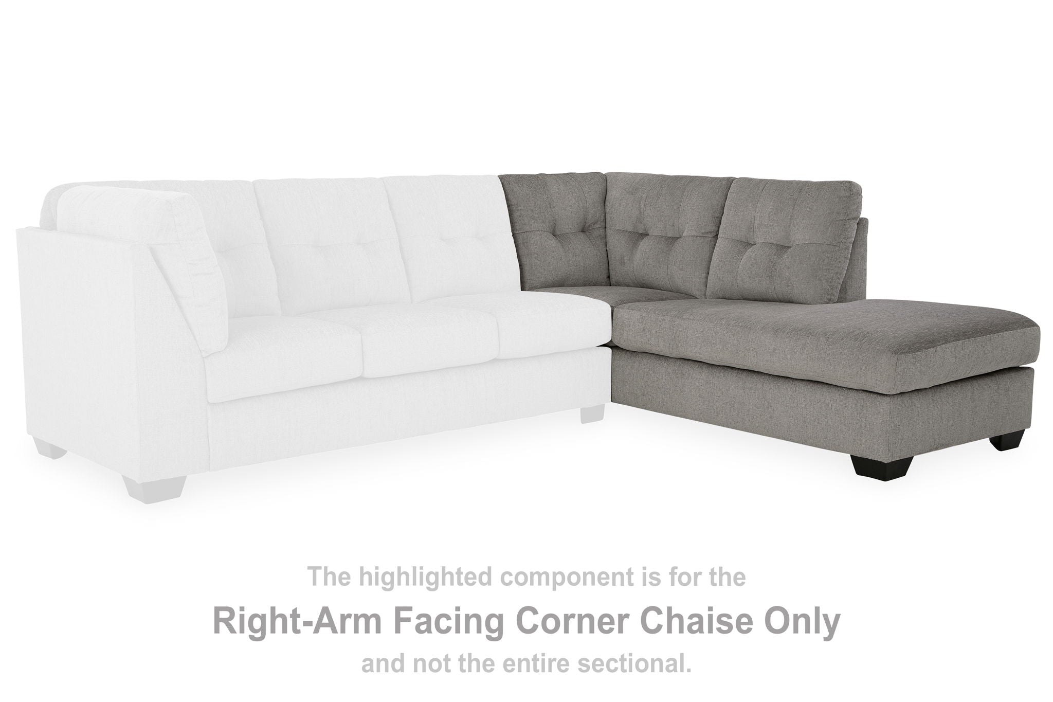 Lanelly - Alloy - Raf Corner Chaise - Urban Living Furniture (Los Angeles, CA)