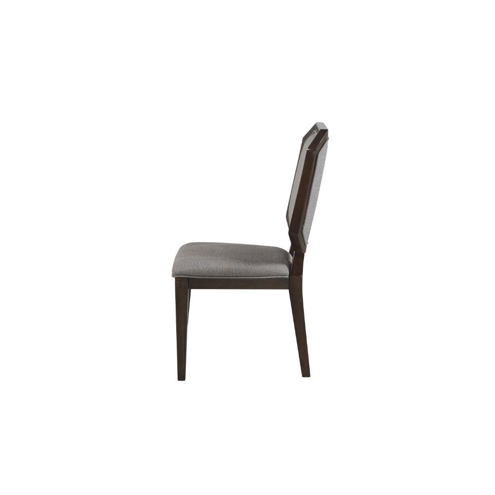 Selma - Side Chair (Set of 2) - Gray Fabric & Tobacco - Urban Living Furniture (Los Angeles, CA)