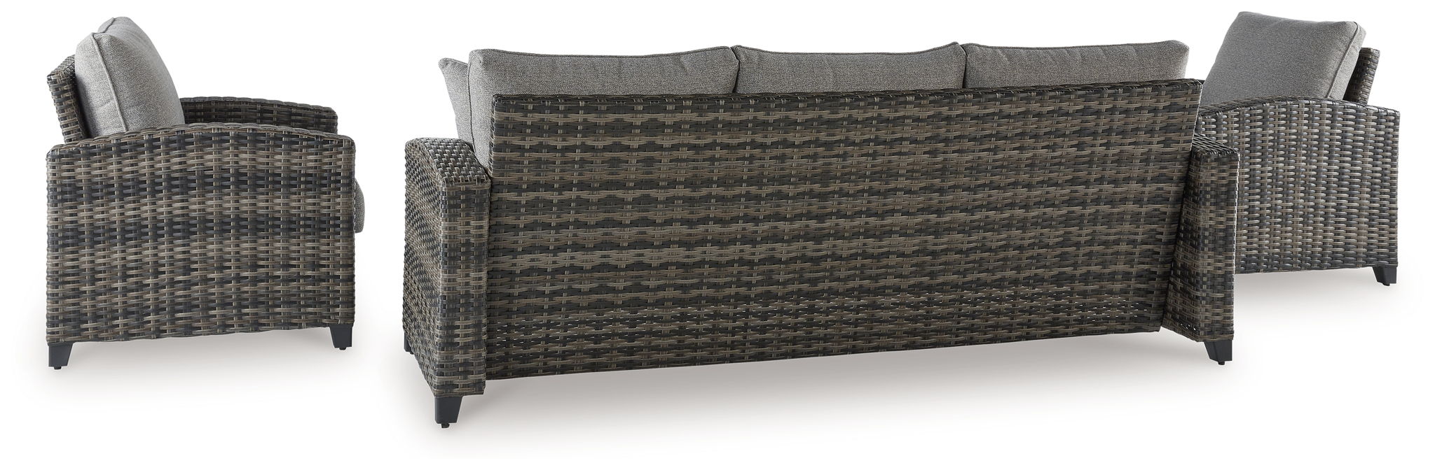 Oasis Court - Gray - Sofa, Chairs, Table Set (Set of 4) - Urban Living Furniture (Los Angeles, CA)