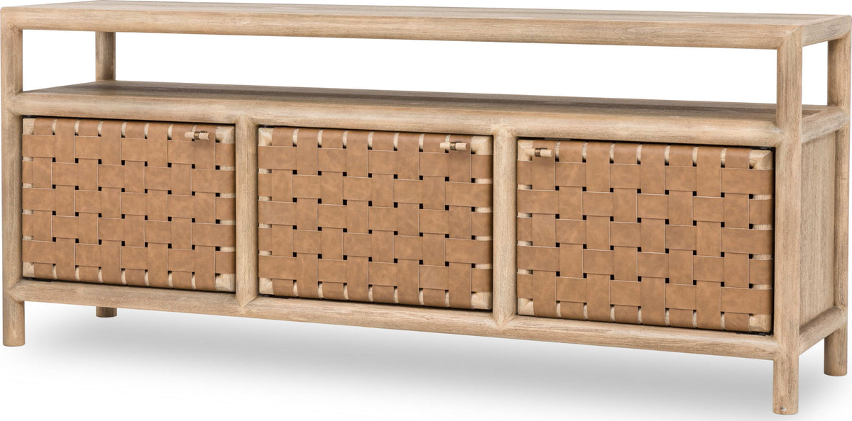 Dorsey - 72" Weaven Entertainment Console - Granola