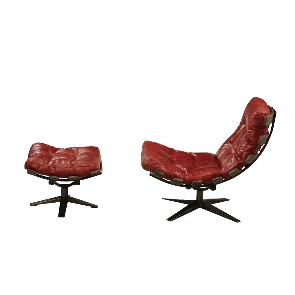 Gandy - 2Pc Pk Chair & Ottoman - Urban Living Furniture (Los Angeles, CA)