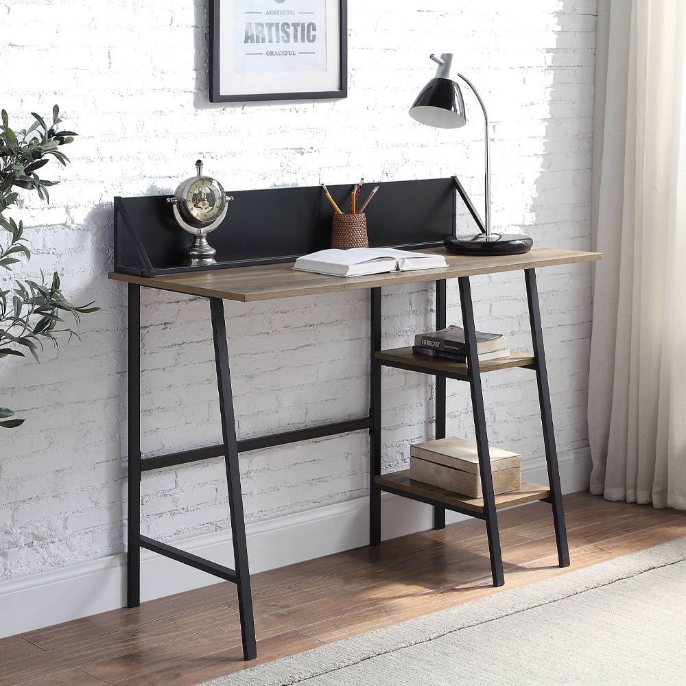 Garima - Writing Desk - Rustic Oak & Black - Urban Living Furniture (Los Angeles, CA)