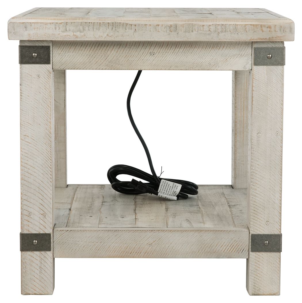 Carynhurst - White Wash Gray - Rectangular End Table - Urban Living Furniture (Los Angeles, CA)