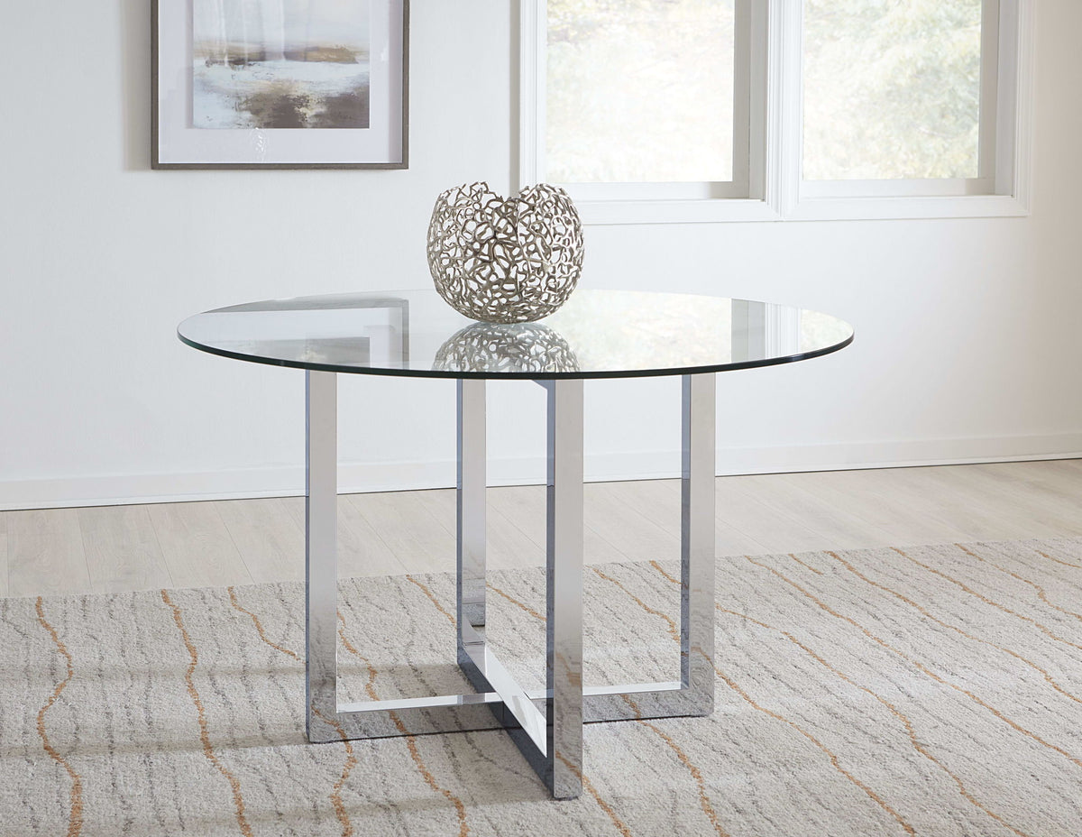 Amalfi - Round Glass Top Table