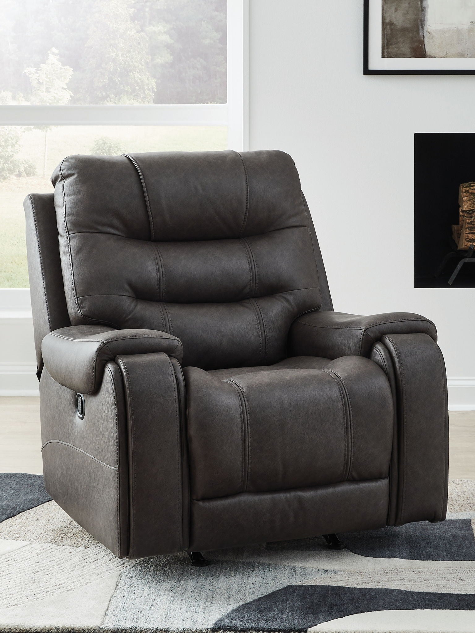 Femley - Smoke - Rocker Recliner - Urban Living Furniture (Los Angeles, CA)