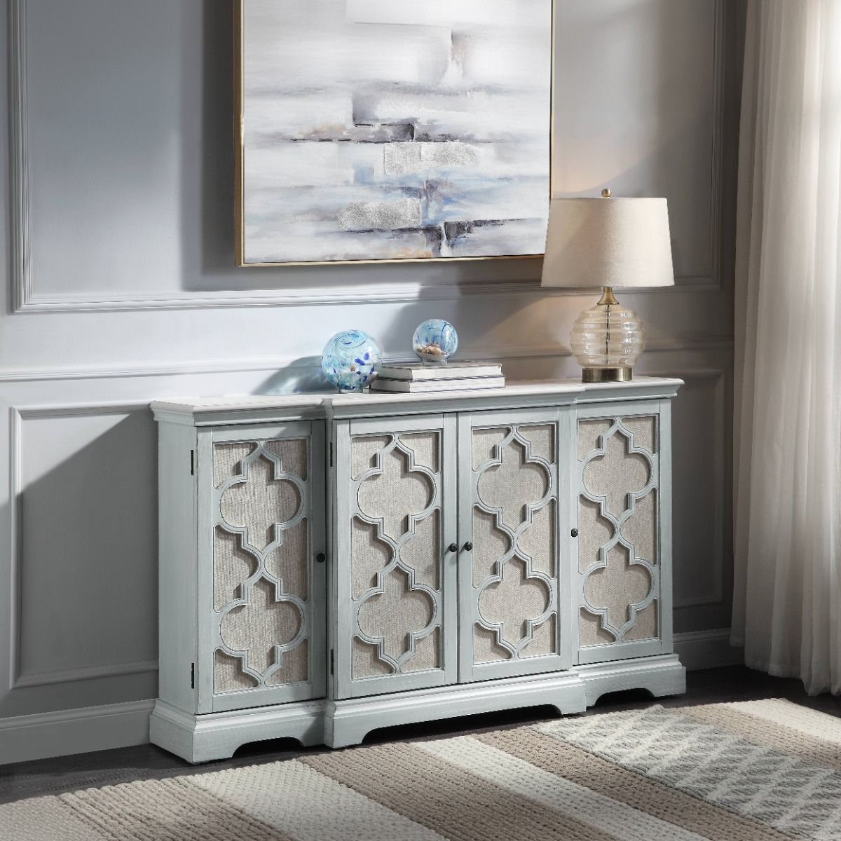 Adelle - Console Cabinet - Light Teal - Urban Living Furniture (Los Angeles, CA)