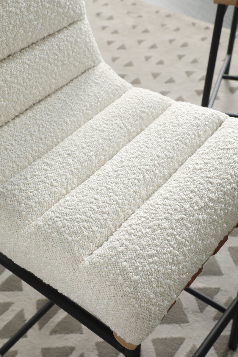 Lahni - 17" Boucle Fabric Counter Height Chair - Urban Living Furniture (Los Angeles, CA)