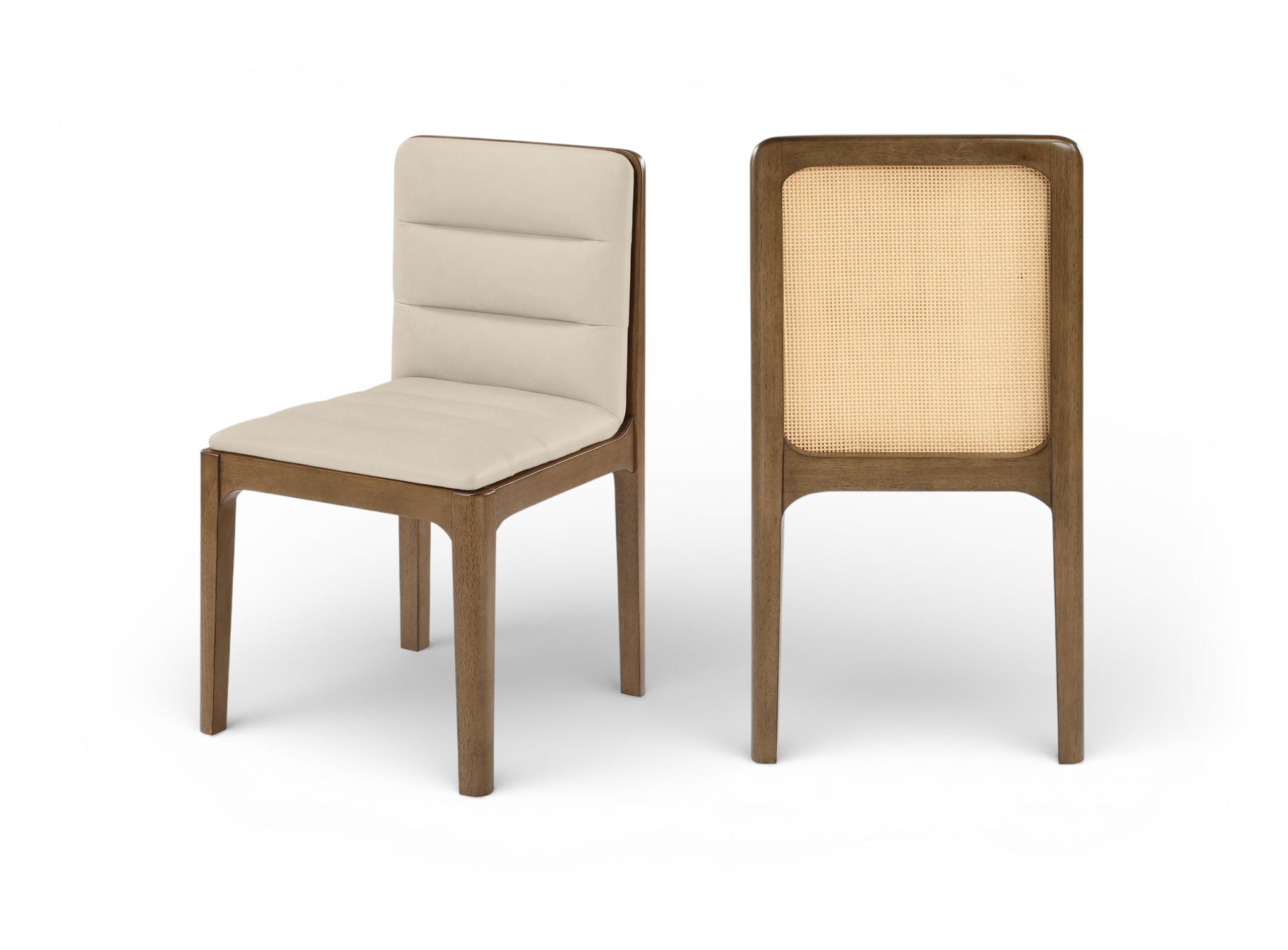 Ellis - Vegan Leather Upholstered Dining Chair (Set of 2) - Brown Base - Urban Living Furniture (Los Angeles, CA)