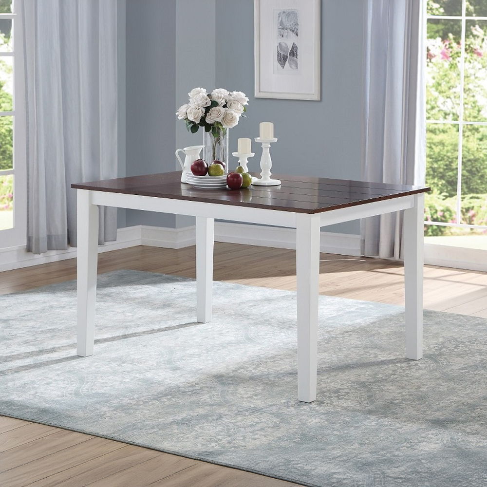 Green Leigh - Dining Table - White & Walnut - Urban Living Furniture (Los Angeles, CA)