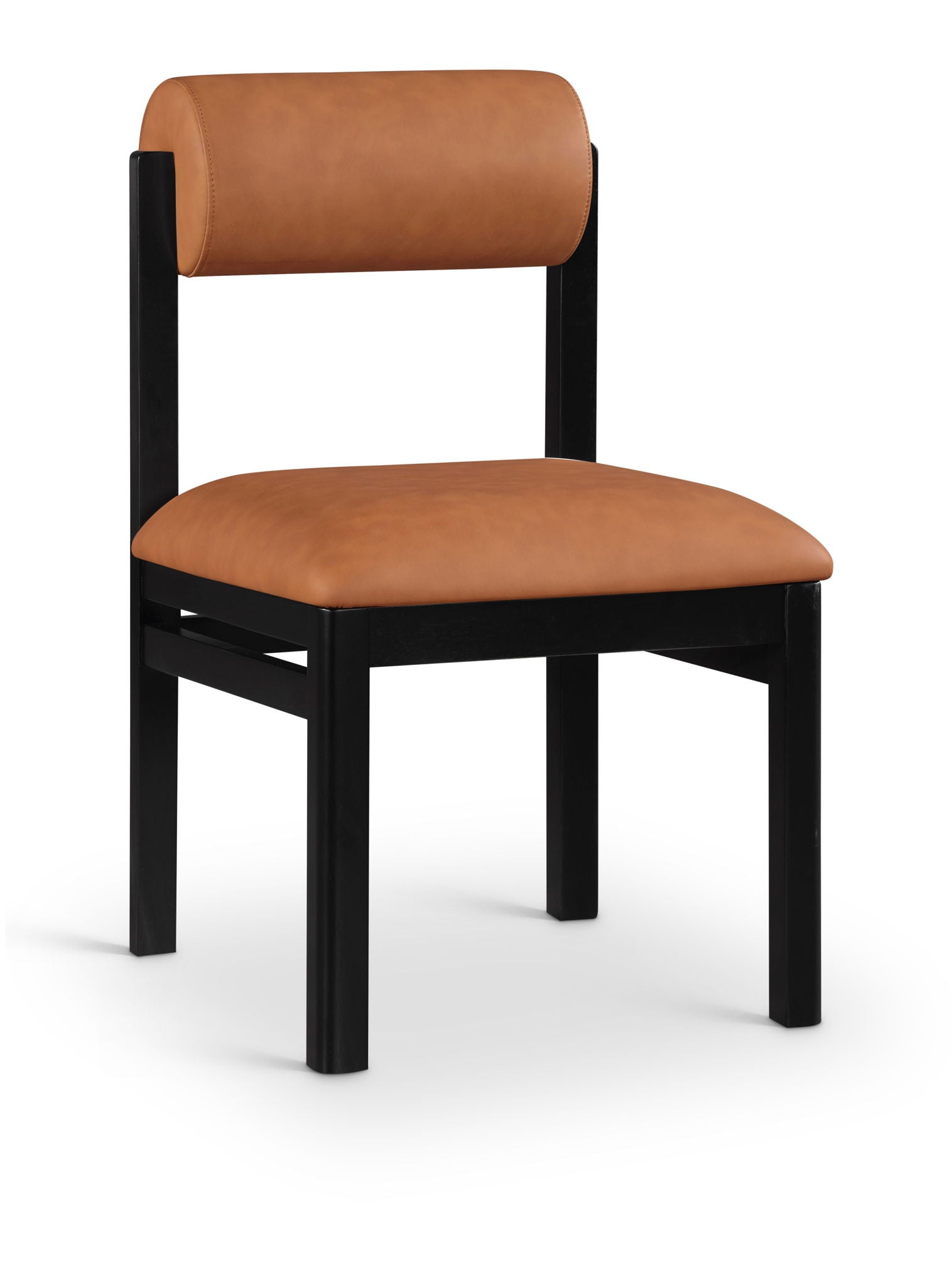 Roundhill - Faux Leather Dining Chair (Set of 2) - Black Frame - Urban Living Furniture (Los Angeles, CA)