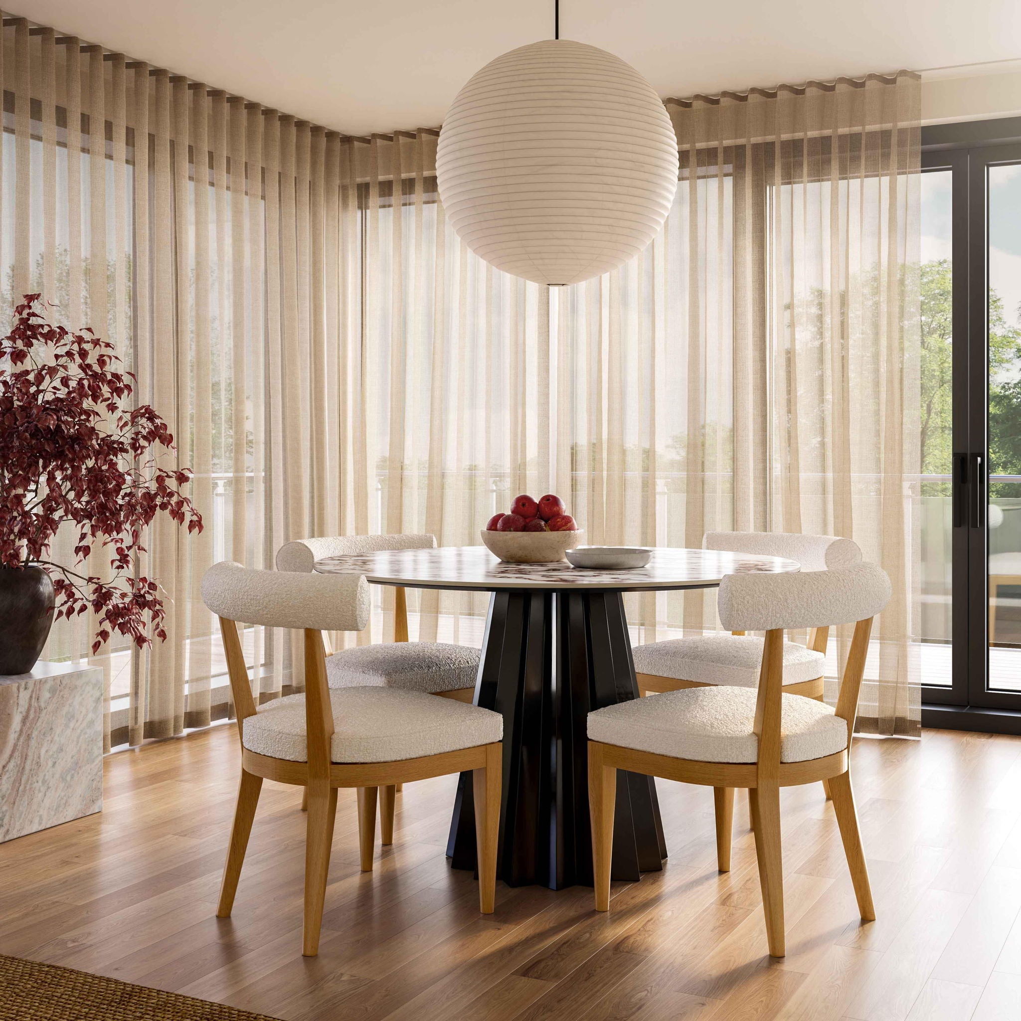 Palla - Boucle Dining Chair - Urban Living Furniture (Los Angeles, CA)
