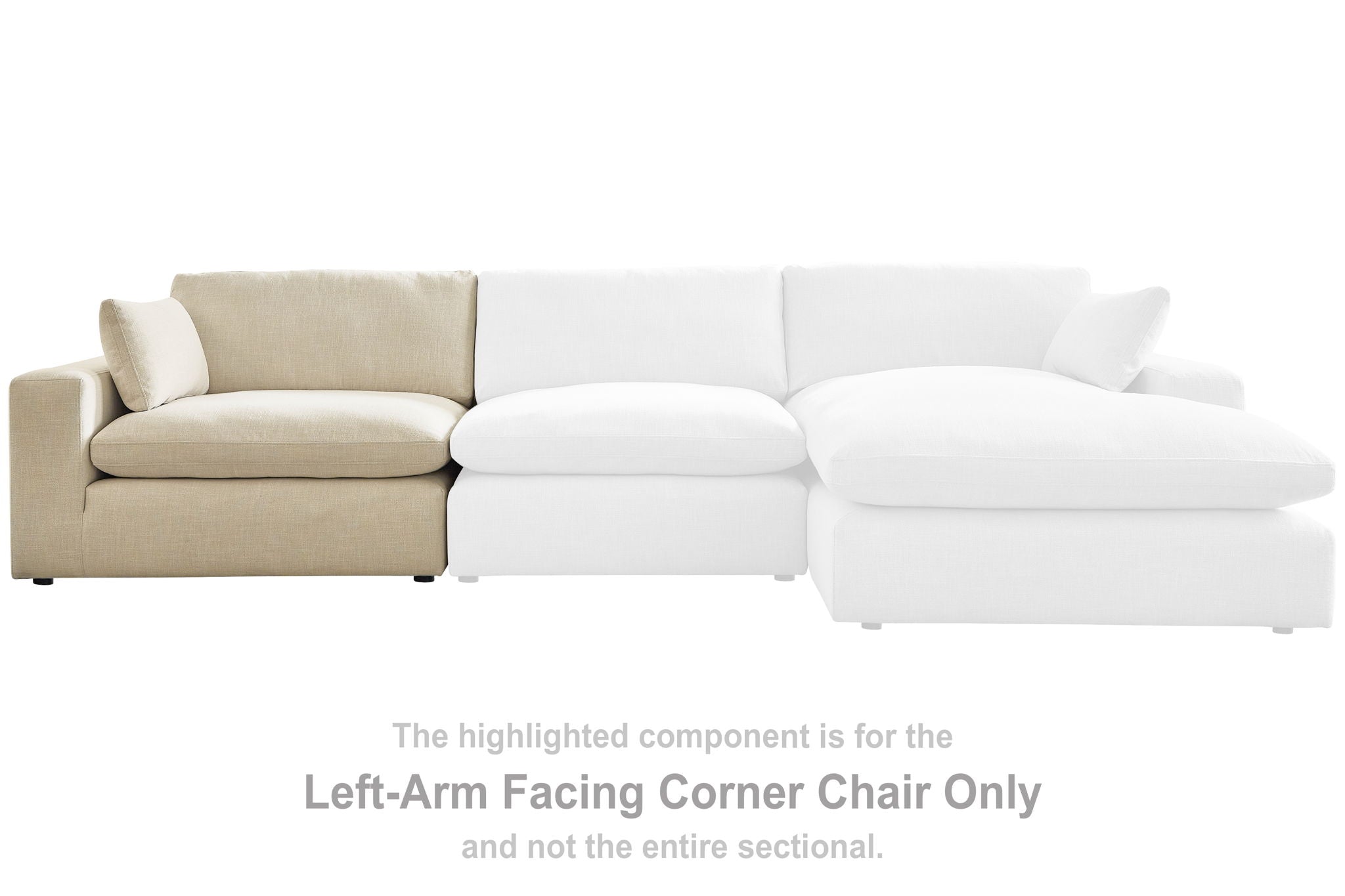 Elyza - Linen - LAF Corner Chair - Urban Living Furniture (Los Angeles, CA)