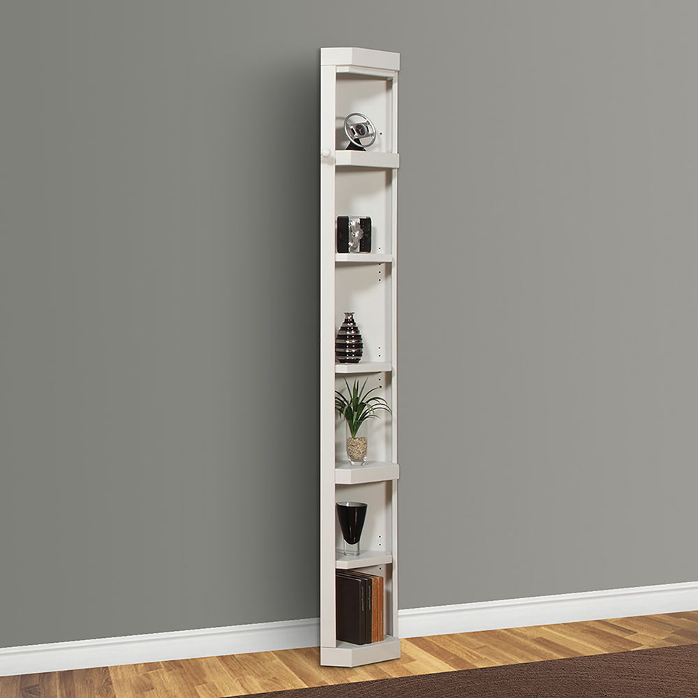 Boca - Outside Corner Bookcase - Cottage White - Urban Living Furniture (Los Angeles, CA)