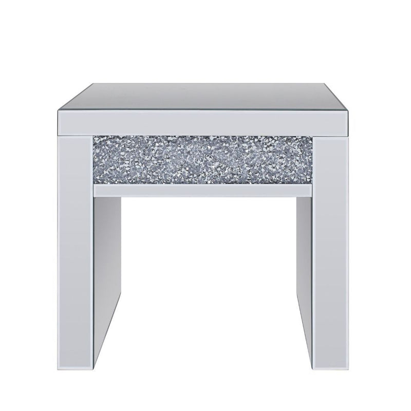 Noralie - End Table - Mirrored & Faux Diamonds - 23" - Urban Living Furniture (Los Angeles, CA)