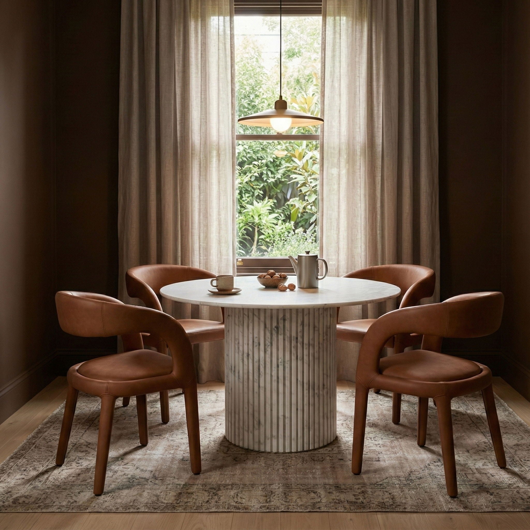 Sylvester - Dining Chair - Cognac - Urban Living Furniture (Los Angeles, CA)