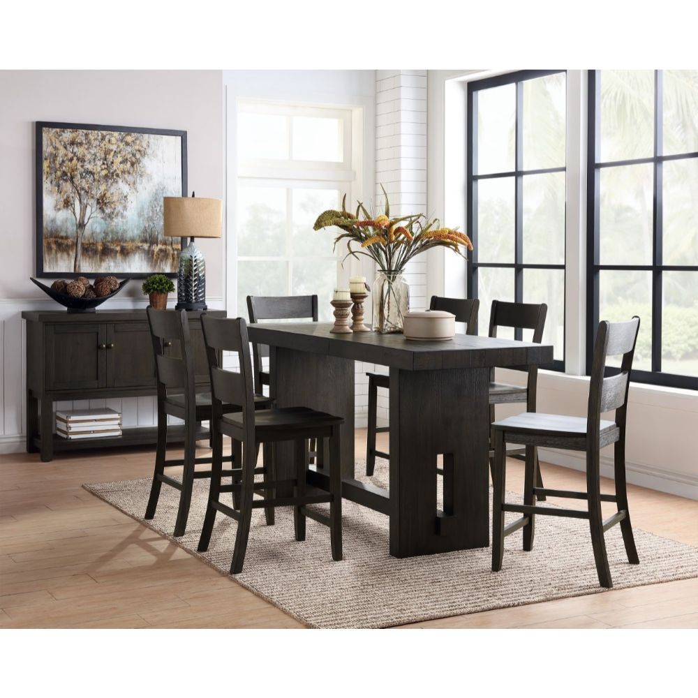 Haddie - Counter Height Table - Distressed Walnut - Urban Living Furniture (Los Angeles, CA)