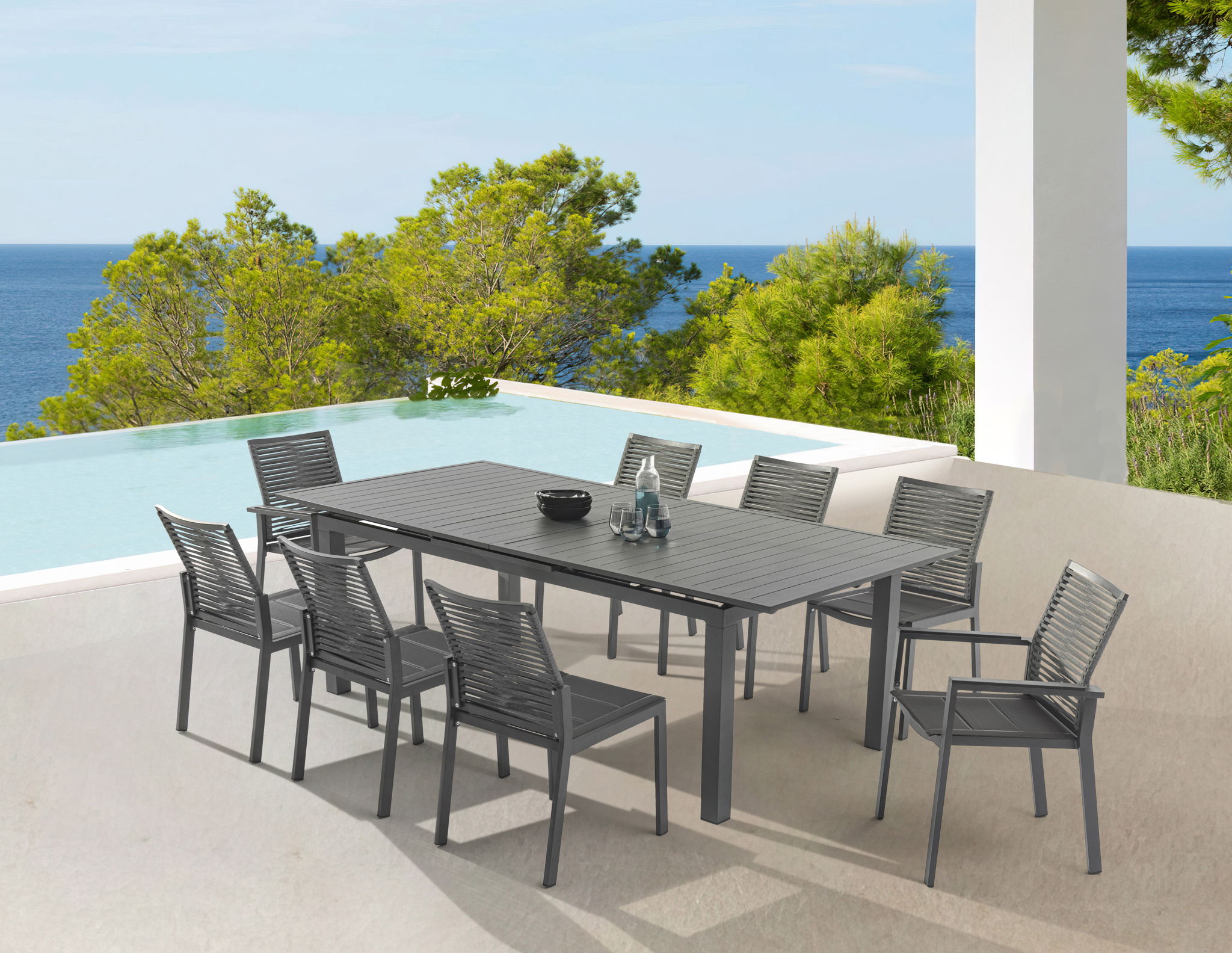Maldives - Outdoor Patio Dining Table - Urban Living Furniture (Los Angeles, CA)