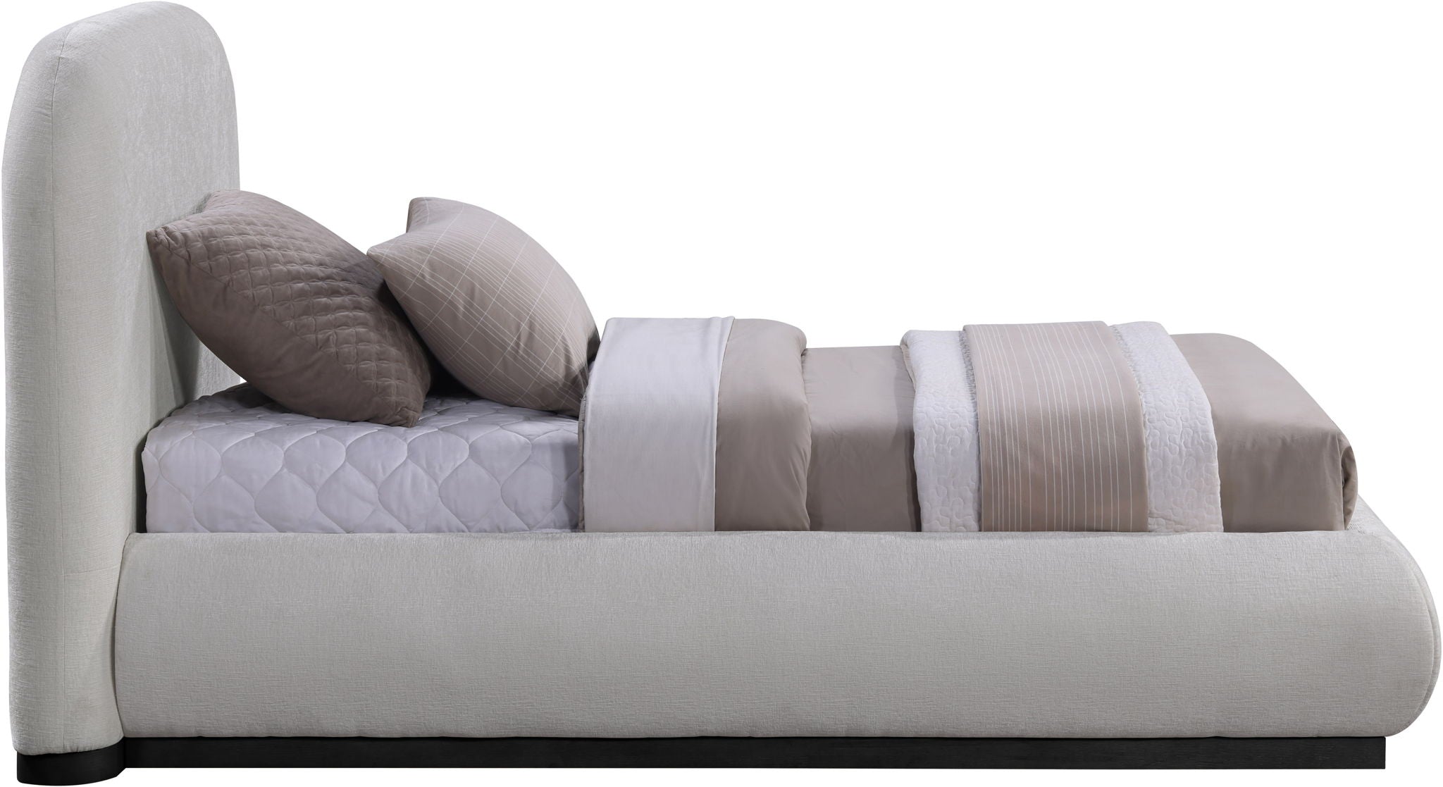 Vaughn - Chenille Bed With Black Base - Urban Living Furniture (Los Angeles, CA)