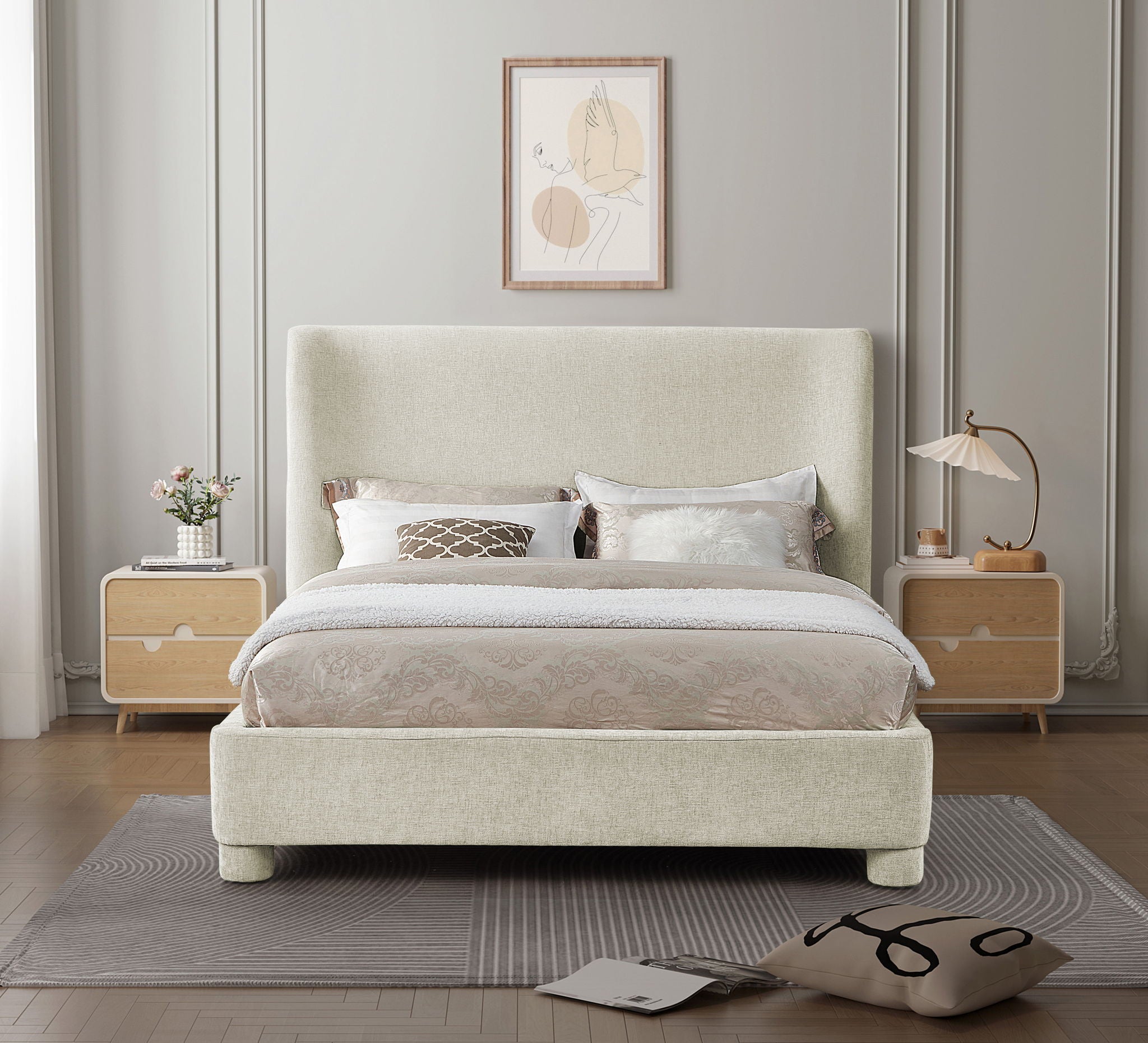 Penny - Chenille Fabric Bed - Urban Living Furniture (Los Angeles, CA)