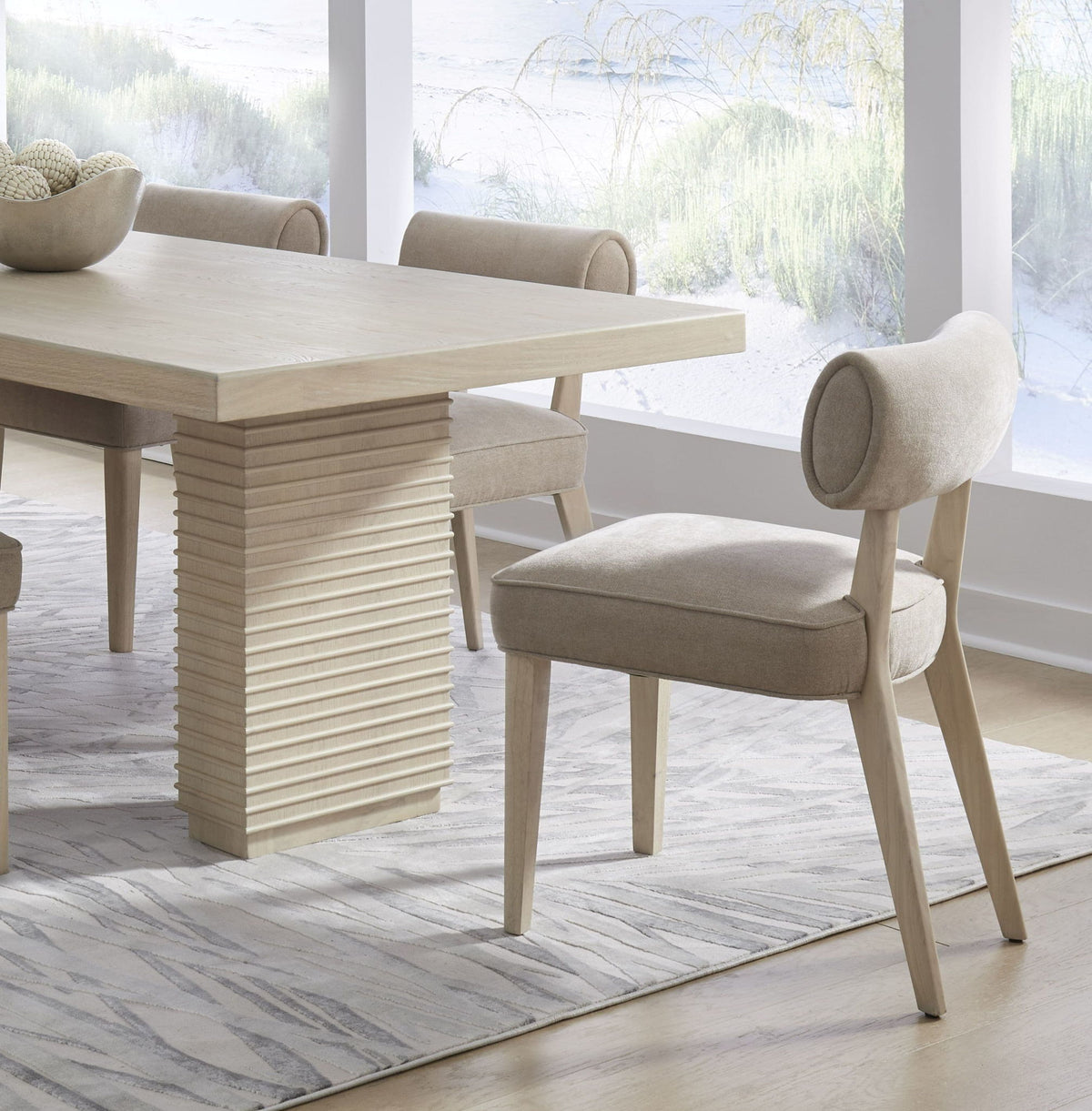 Magnolia - Wood Frame Chenille Upholstered Dining Chair (Set of 2) - Brown Sugar