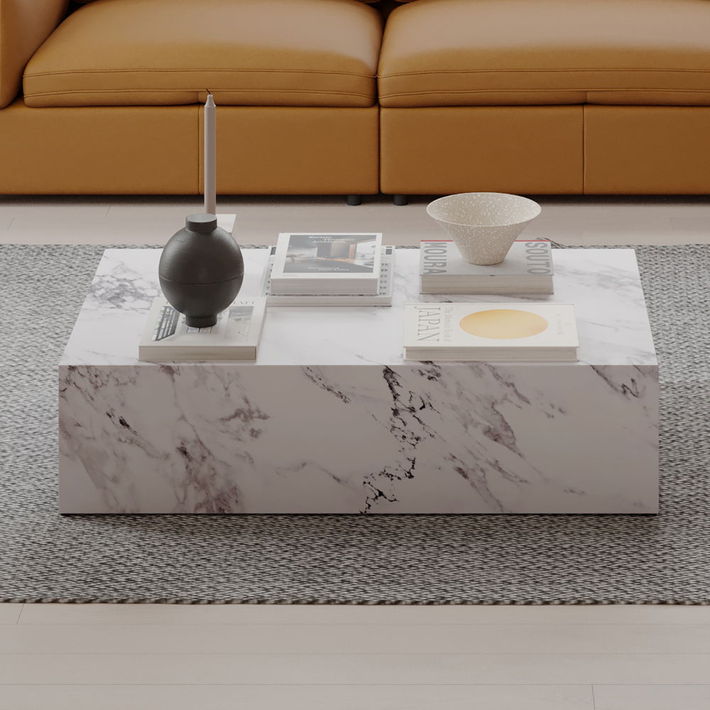 Fritzy - 48" Coffee Table - Engineered Stone - Urban Living Furniture (Los Angeles, CA)