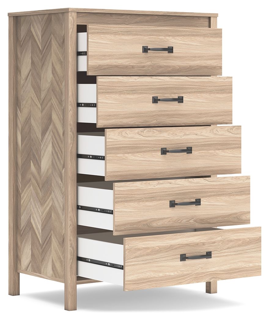 Battelle - Tan - Five Drawer Chest - Urban Living Furniture (Los Angeles, CA)