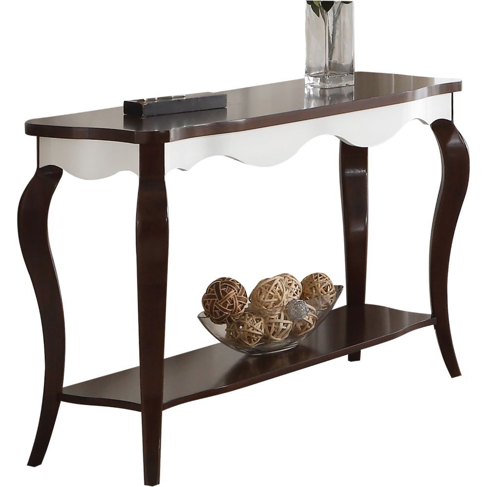 Mathias - Accent Table - Walnut & White - Urban Living Furniture (Los Angeles, CA)