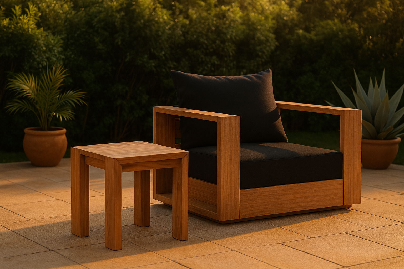 Tulum - Teak Outdoor Table - Urban Living Furniture (Los Angeles, CA)