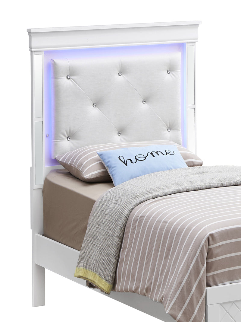 Bed With LED Light Accents Headboard - Urban Living Furniture (Los Angeles, CA)
