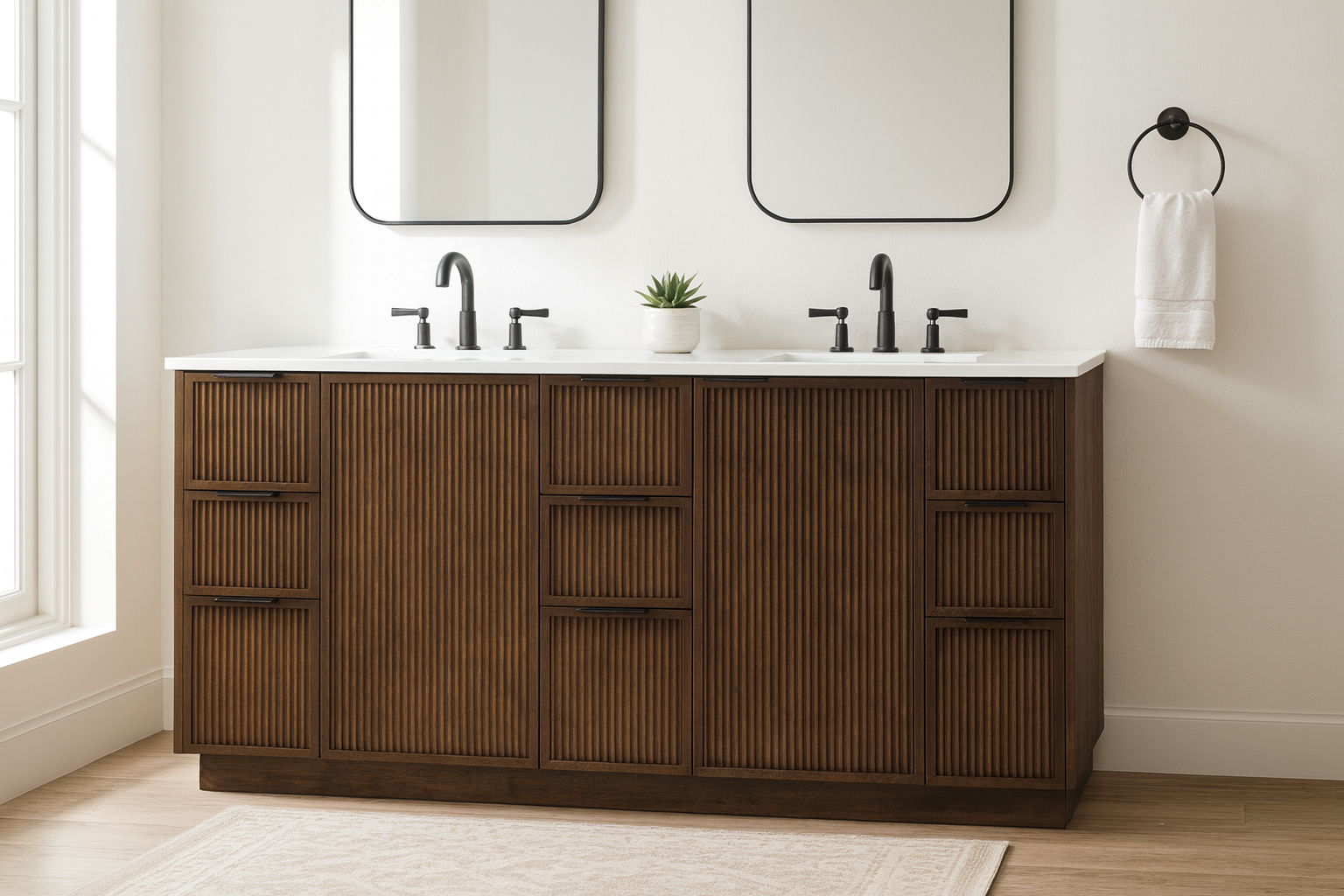 Willard - Engineered Stone And Solid Wood Bathroom Vanity - Urban Living Furniture (Los Angeles, CA)