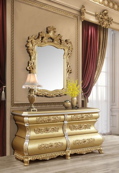 Seville - Server - Gold Finish - Urban Living Furniture (Los Angeles, CA)