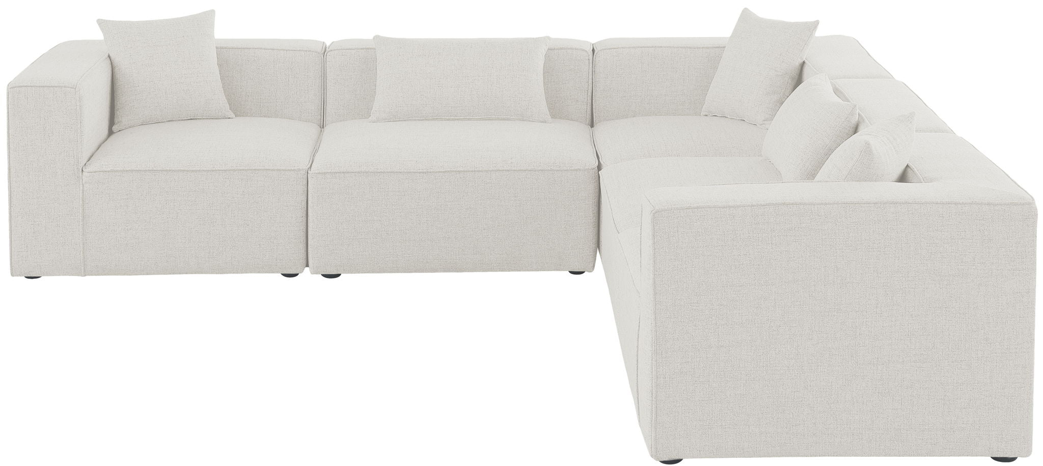 Cube - Linen 5 Piece Modular Corner Sectional - Urban Living Furniture (Los Angeles, CA)