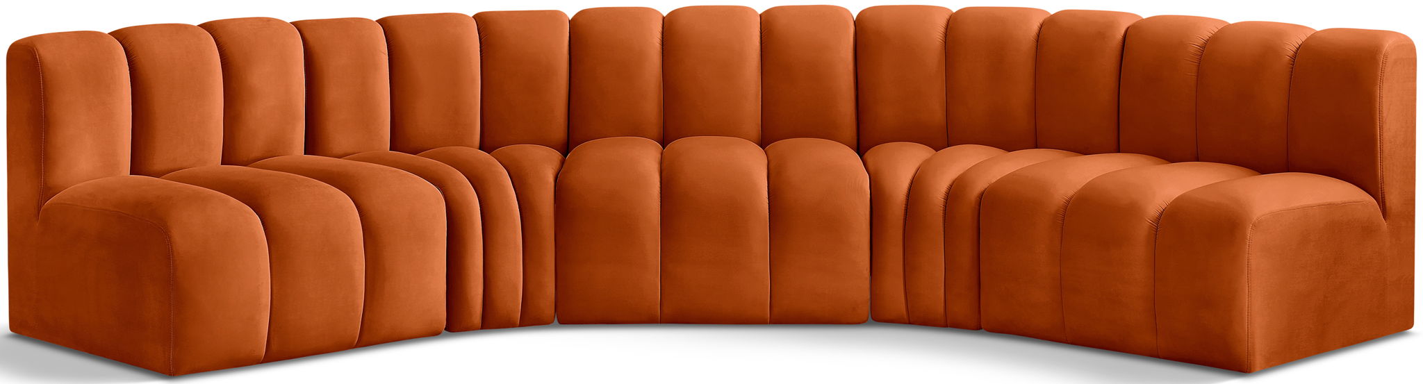 Arc - Velvet 5 Piece U-Shaped Modular Sofa - Urban Living Furniture (Los Angeles, CA)