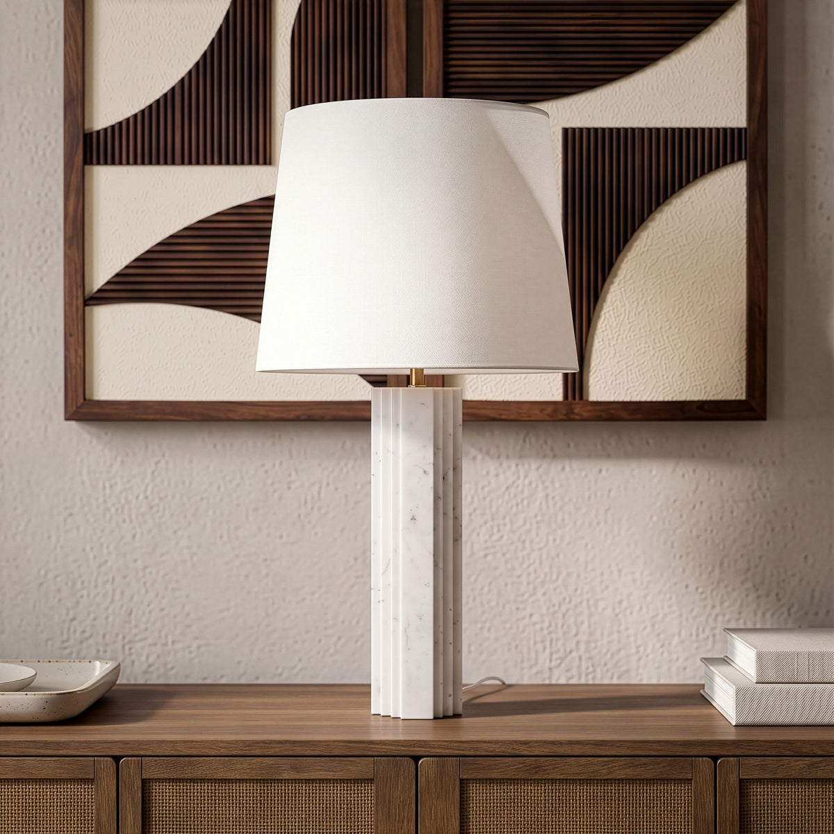 Orison - Linen Textured Fabric Table Lamp