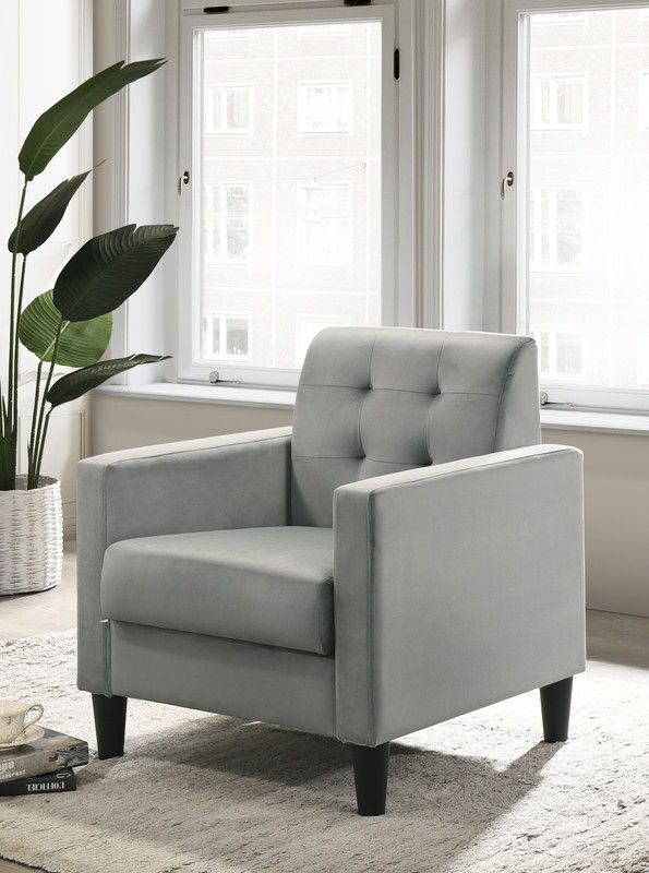 Hale - Velvet Accent Armchair With Tufting - Urban Living Furniture (Los Angeles, CA)