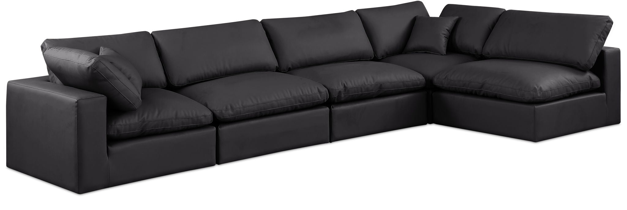 Comfy - 5 Piece Faux Leather Modular Sectional - Urban Living Furniture (Los Angeles, CA)