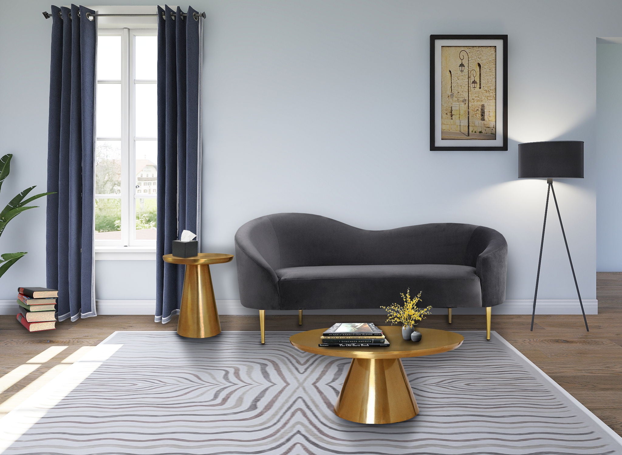 Martini - Coffee Table - Gold - Urban Living Furniture (Los Angeles, CA)